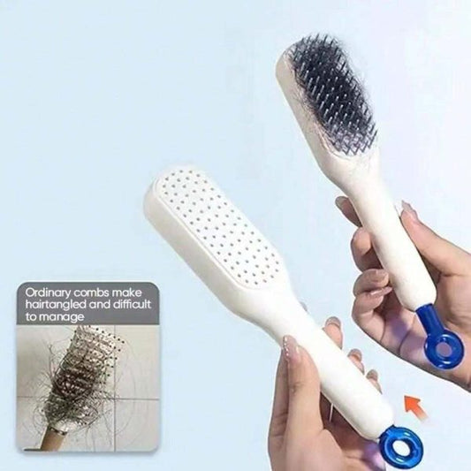Self-Cleaning Hair Brush | Easy Hair Detangling Comb