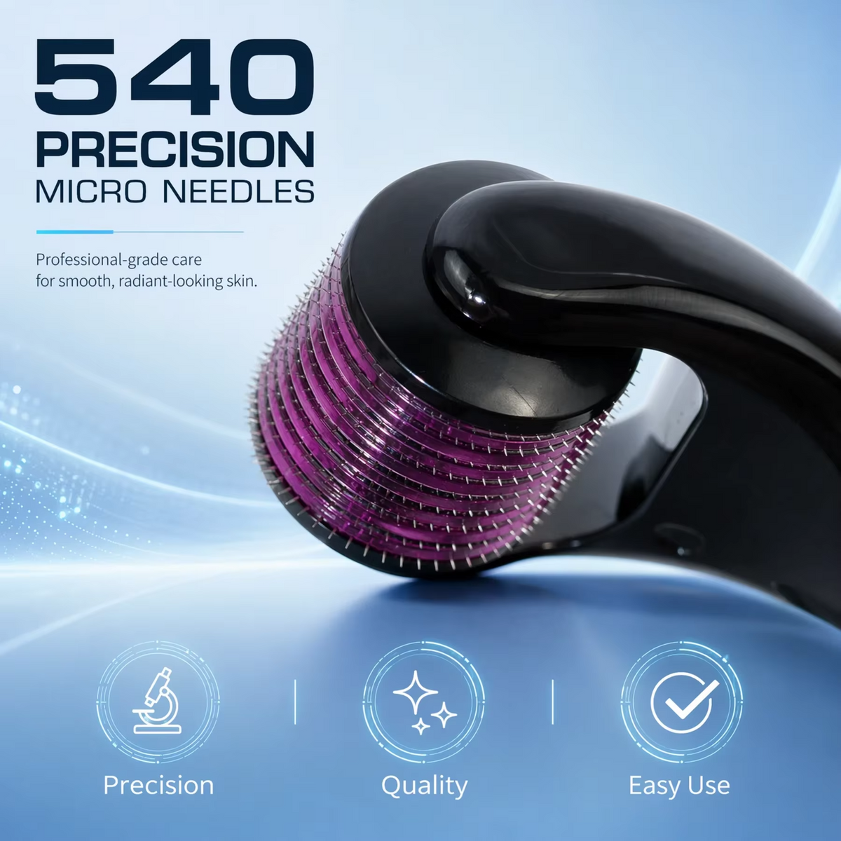 Derma Roller 540 Titanium Needles 0.5mm | Facial Skin Care Roller