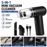 Mini USB Rechargeable Vacuum Cleaner | 3-in-1 Portable Cleaner