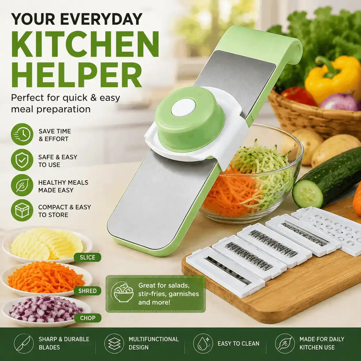 Multifunctional Vegetable Cutter & Grater