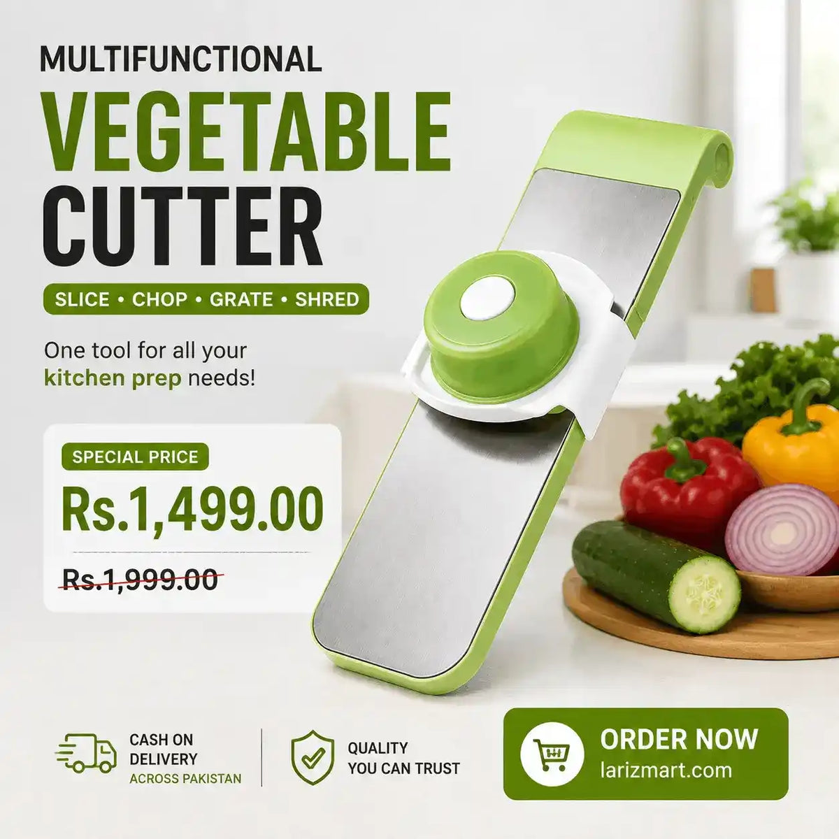 Multifunctional Vegetable Cutter & Grater